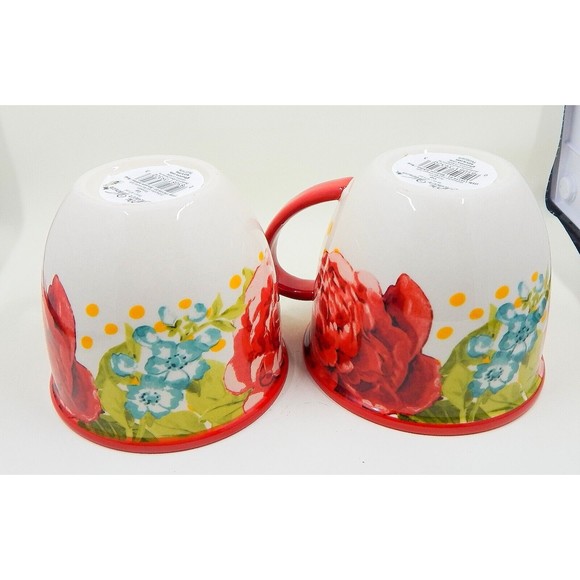 The Pioneer Woman Blossom Jubilee Coffee Cup Mug Latte Stoneware 16 Oz Set of 2 - Picture 10 of 12